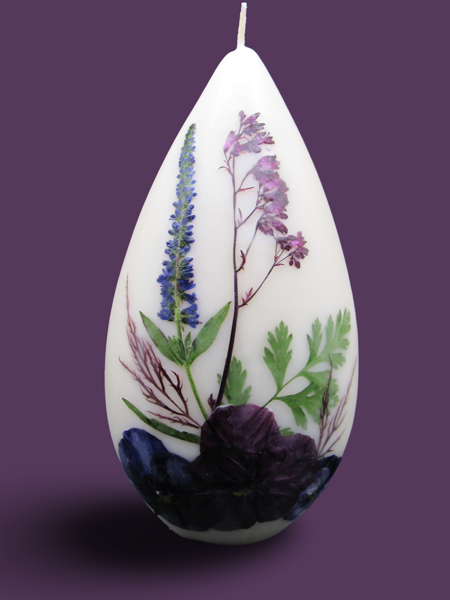 Tear Drop Flower Candle