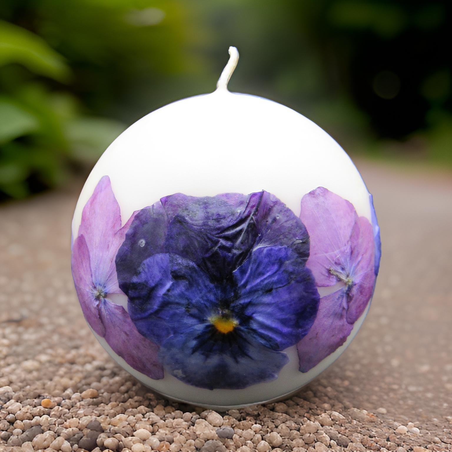 Small Sphere Flower Candle