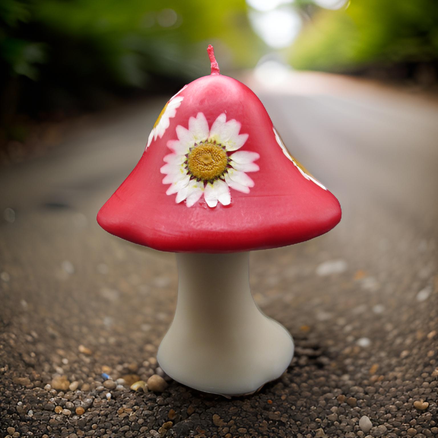 Large Magic Mushroom Candle