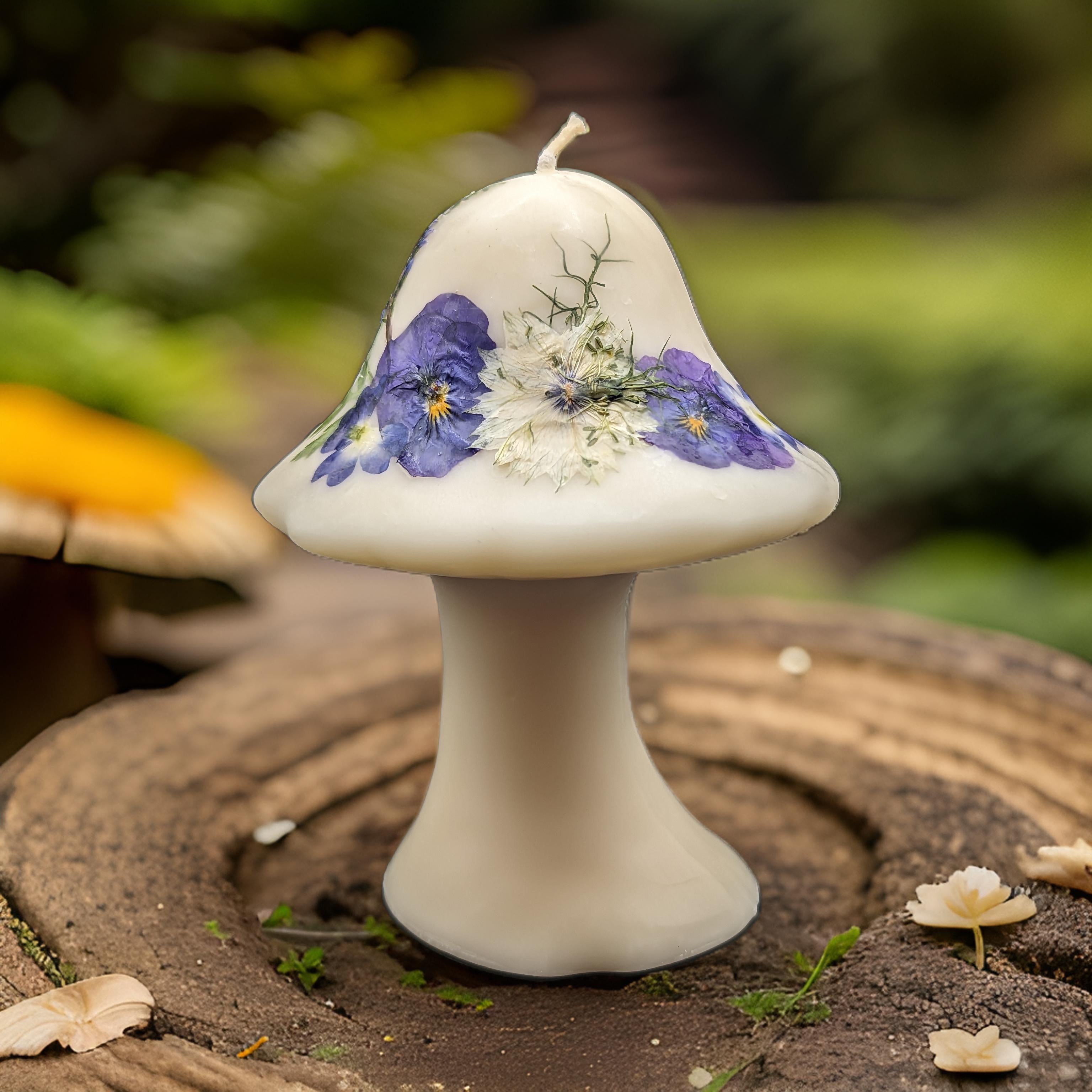 Large Mushroom Flower Candle