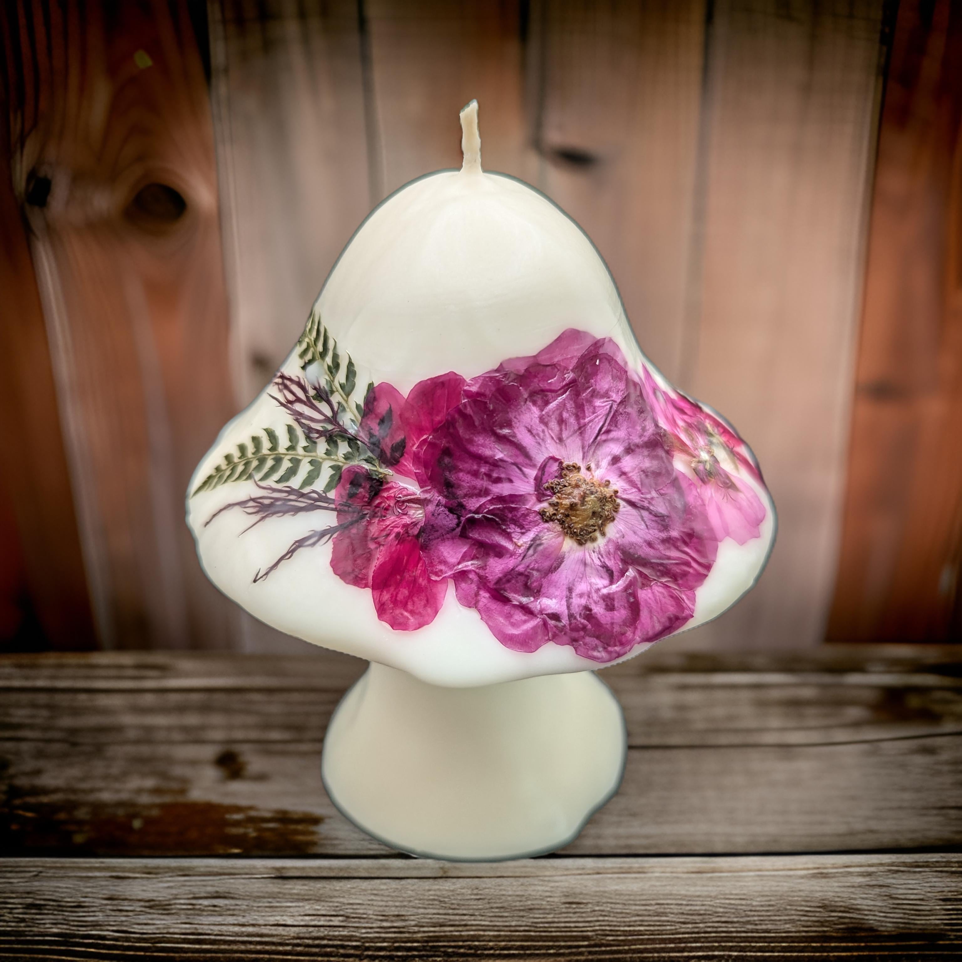 Medium Mushroom Flower Candle