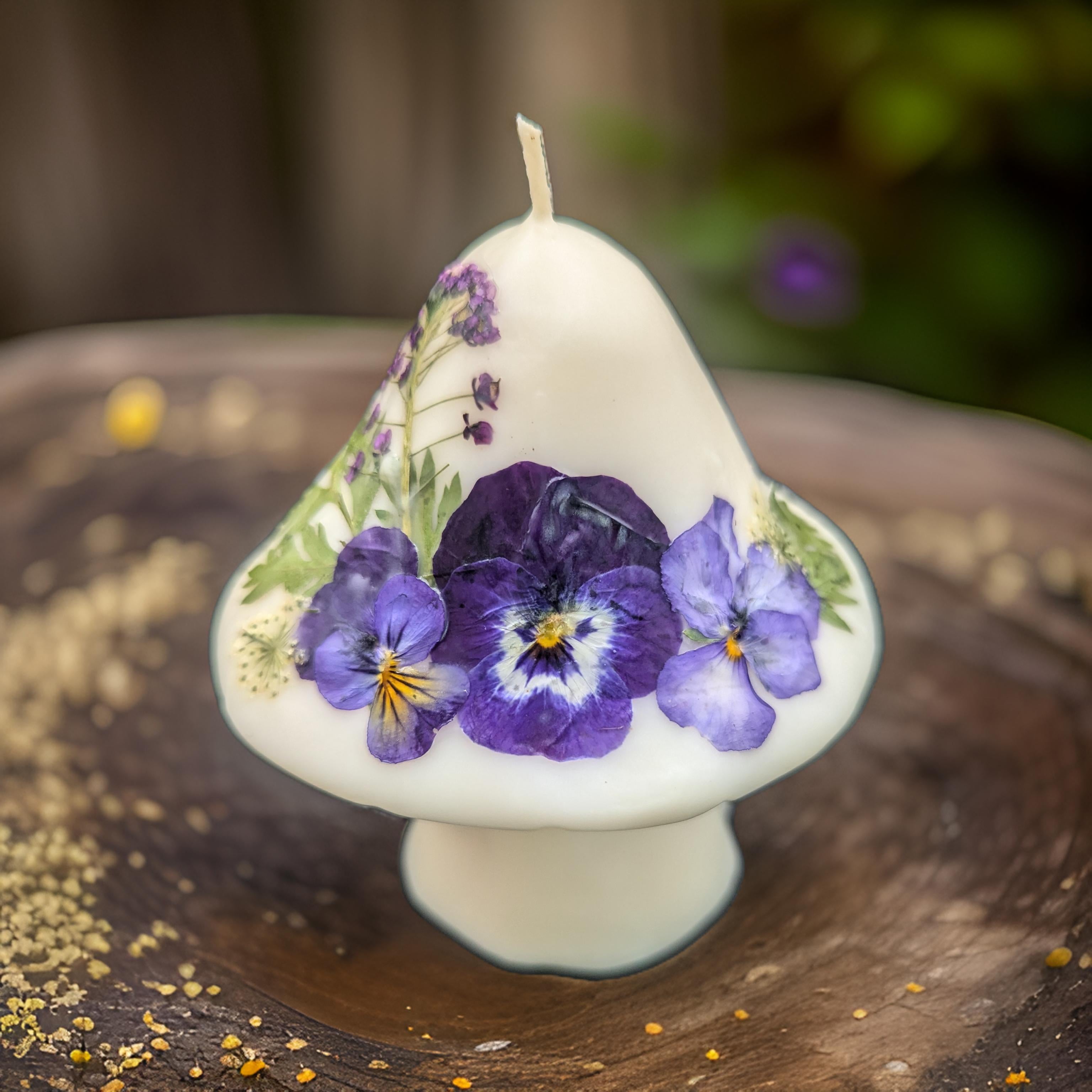 Medium Mushroom Flower Candle