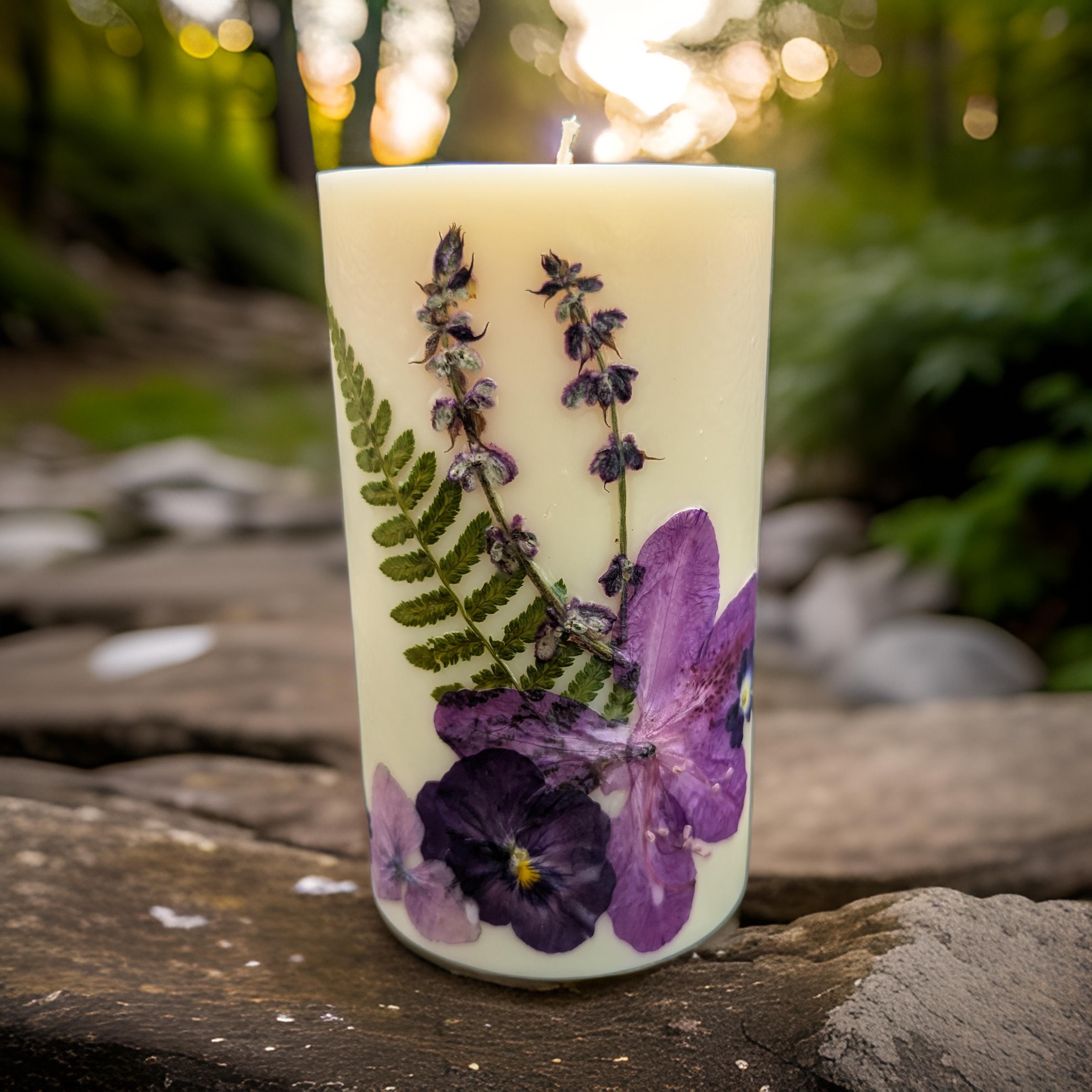 Pillar Flower Candle Family