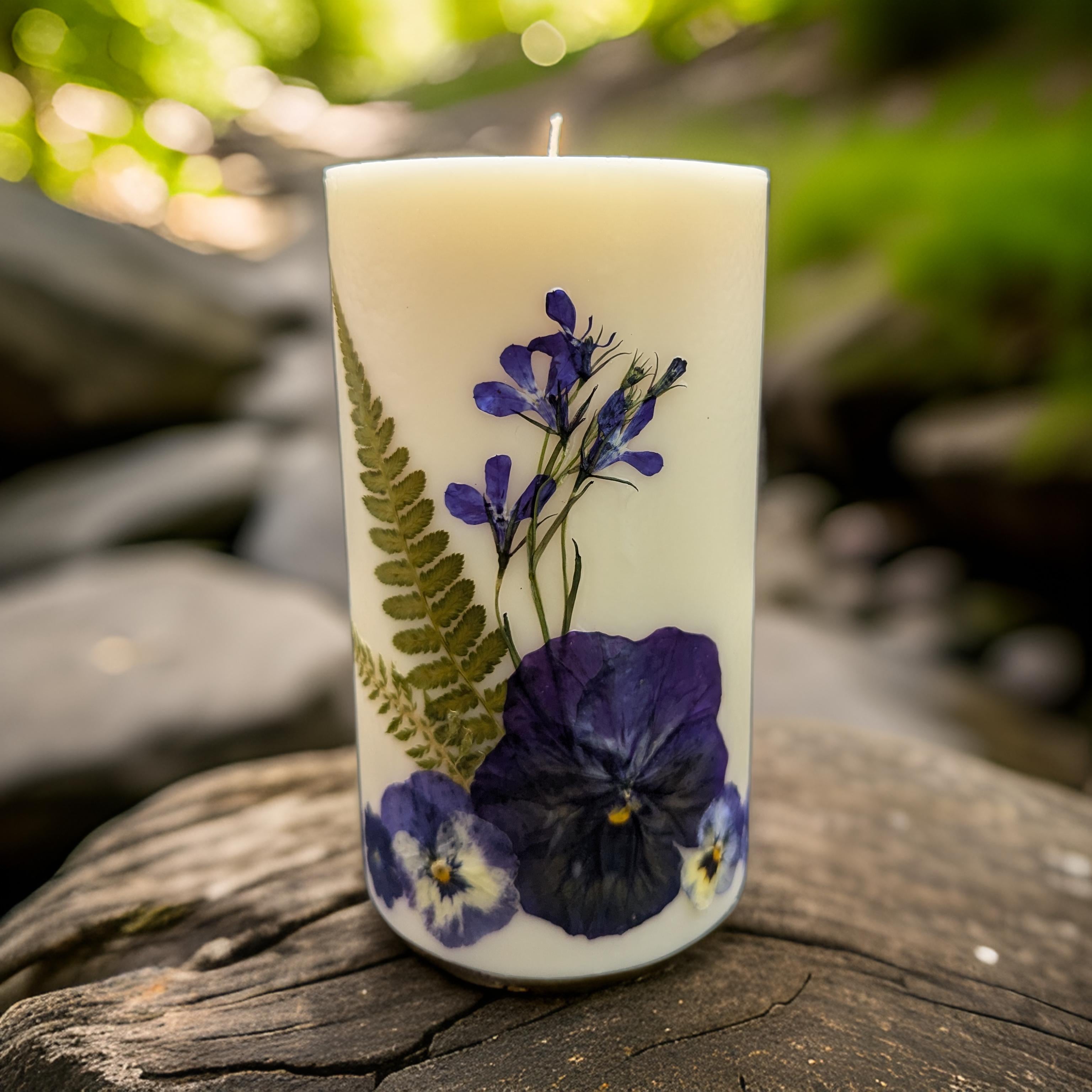 Pillar Flower Candle Family