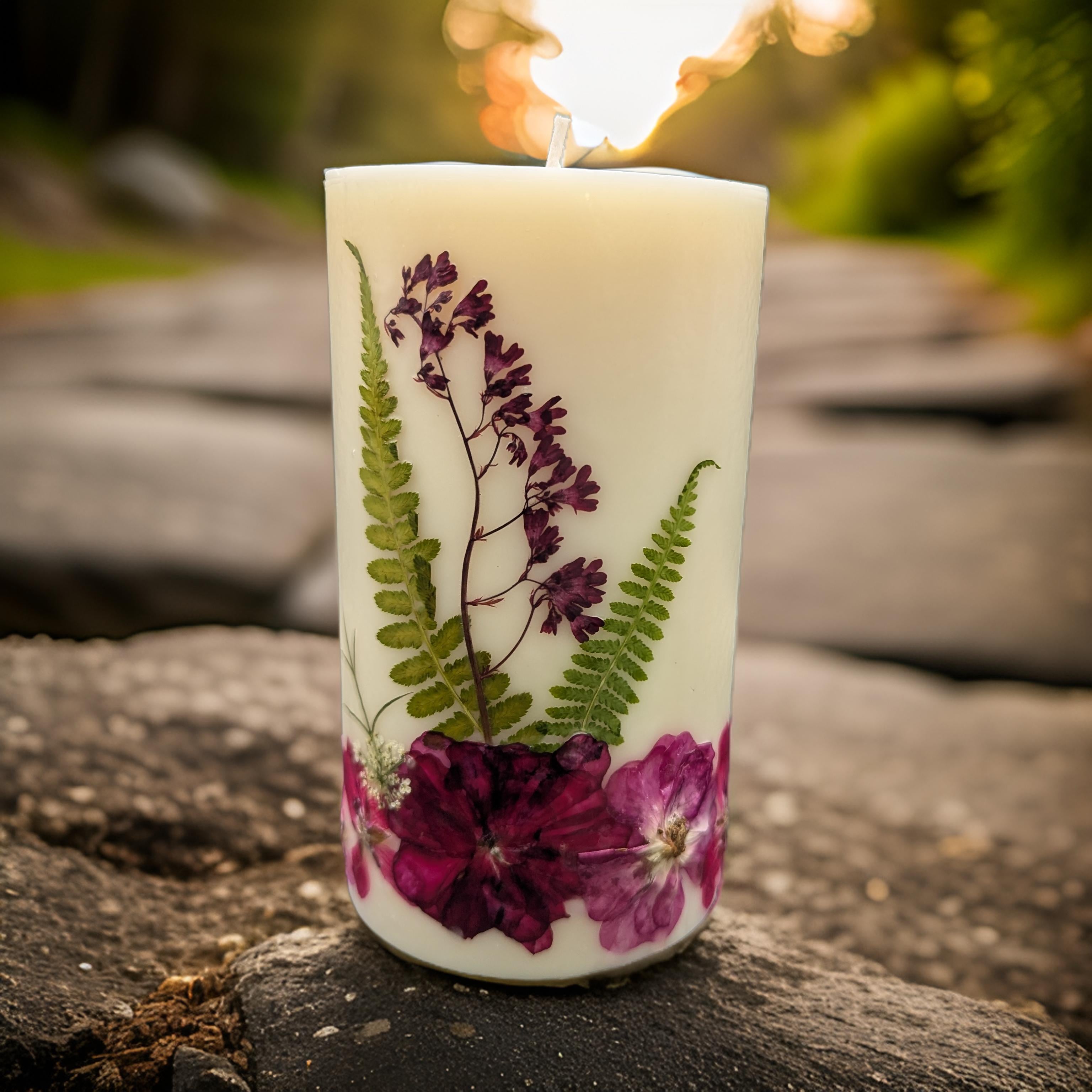 Pillar Flower Candle Family