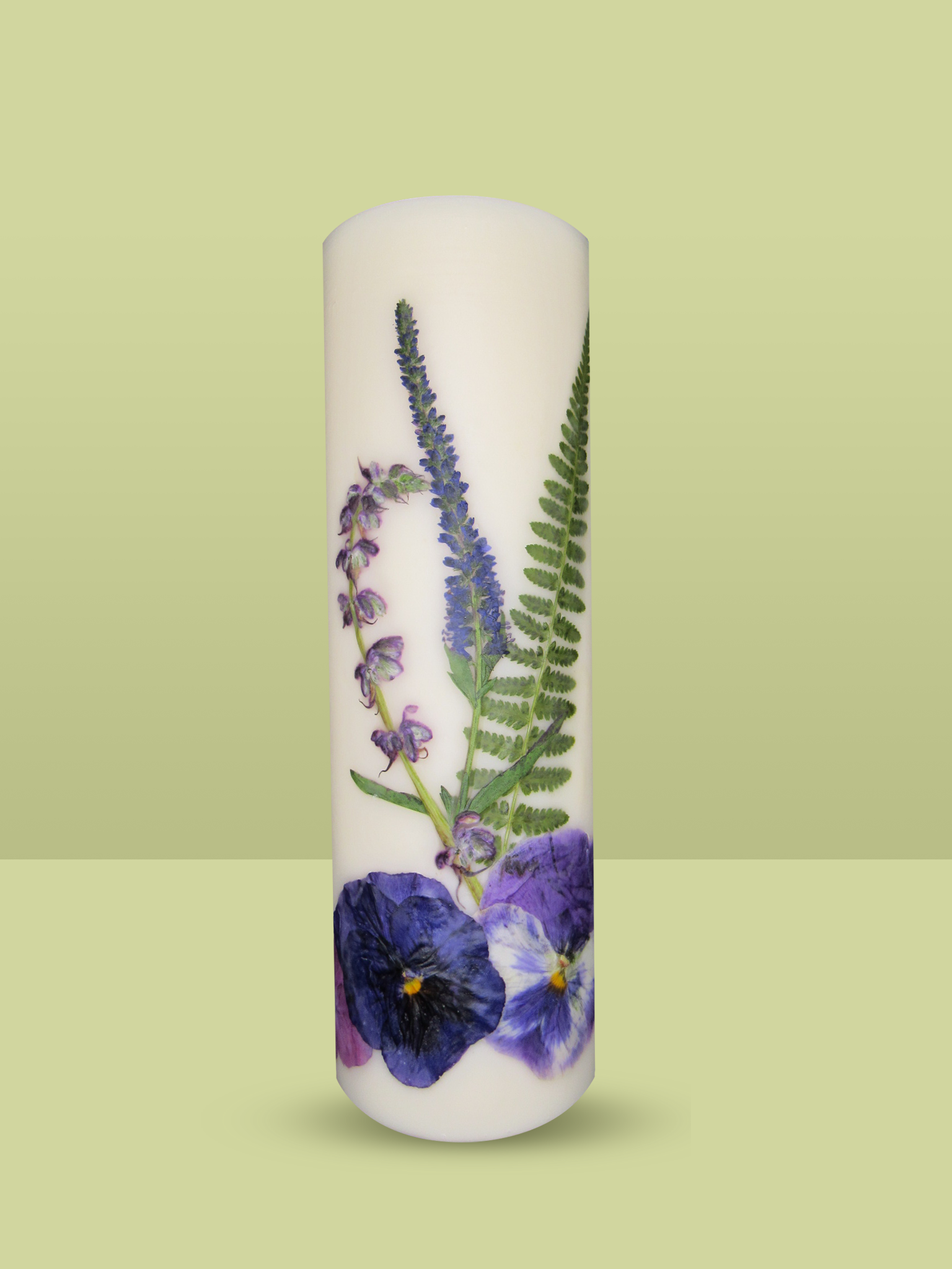 Tall Pillar Flower Candle