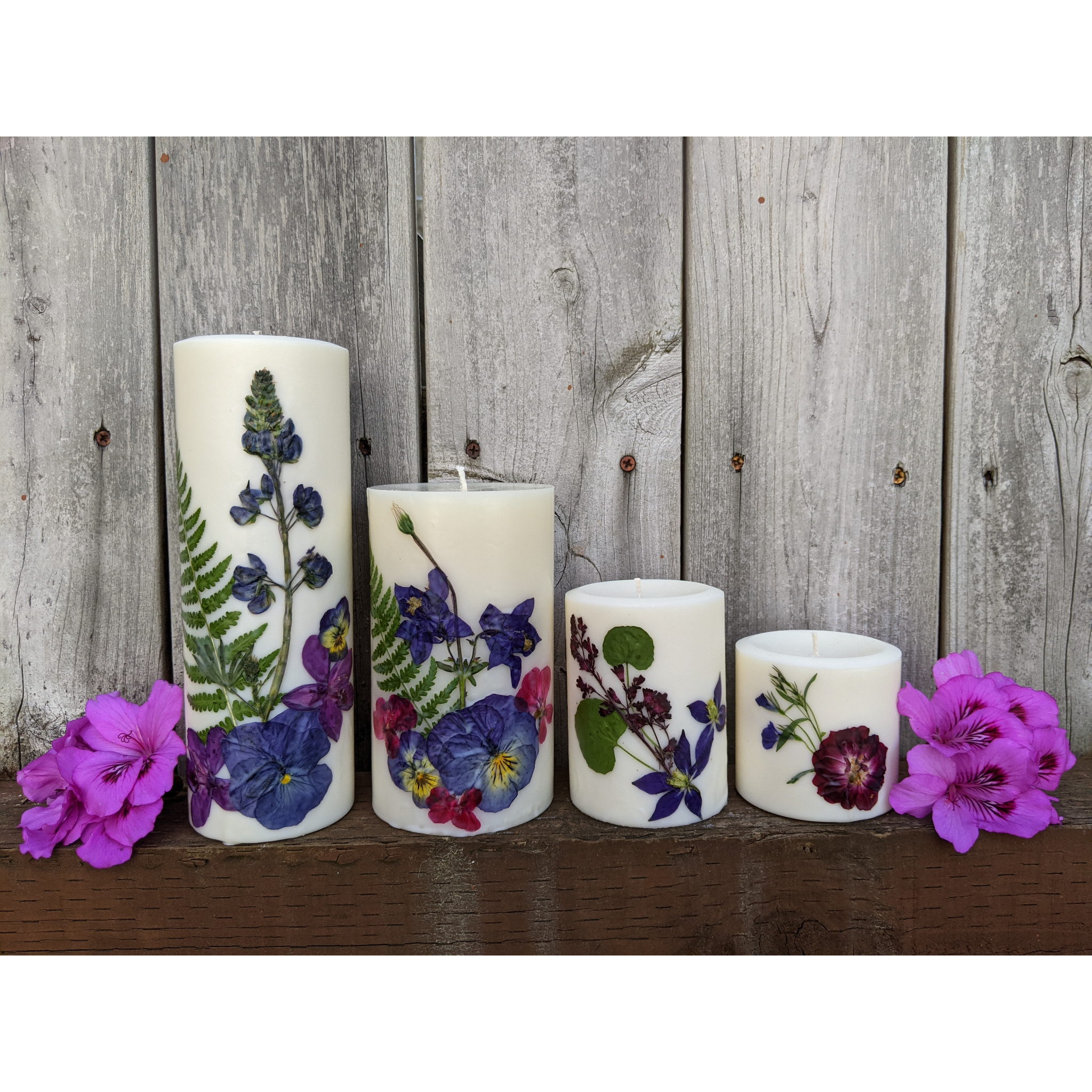 Pillar Flower Candle Family