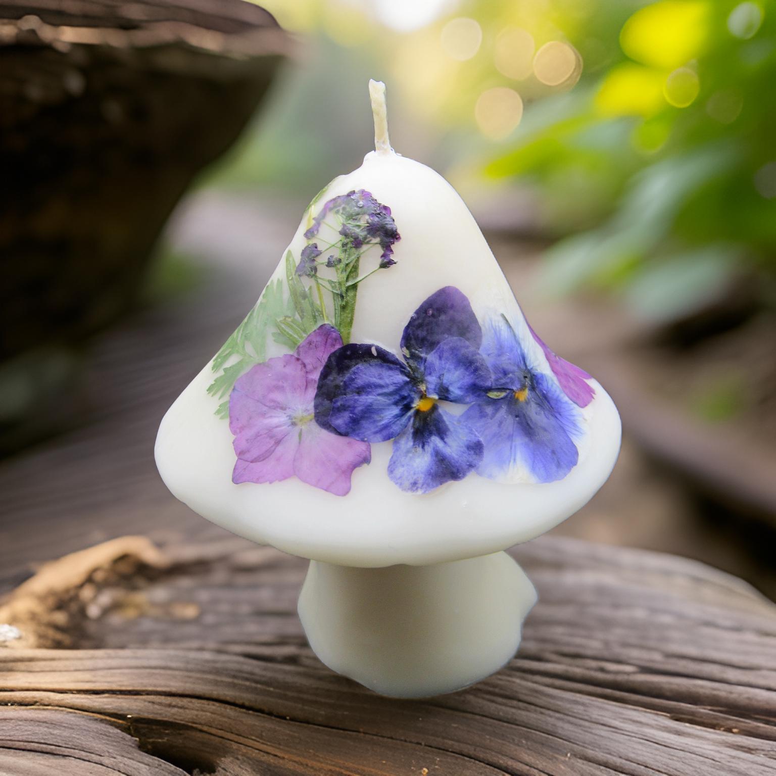 Medium Mushroom Flower Candle