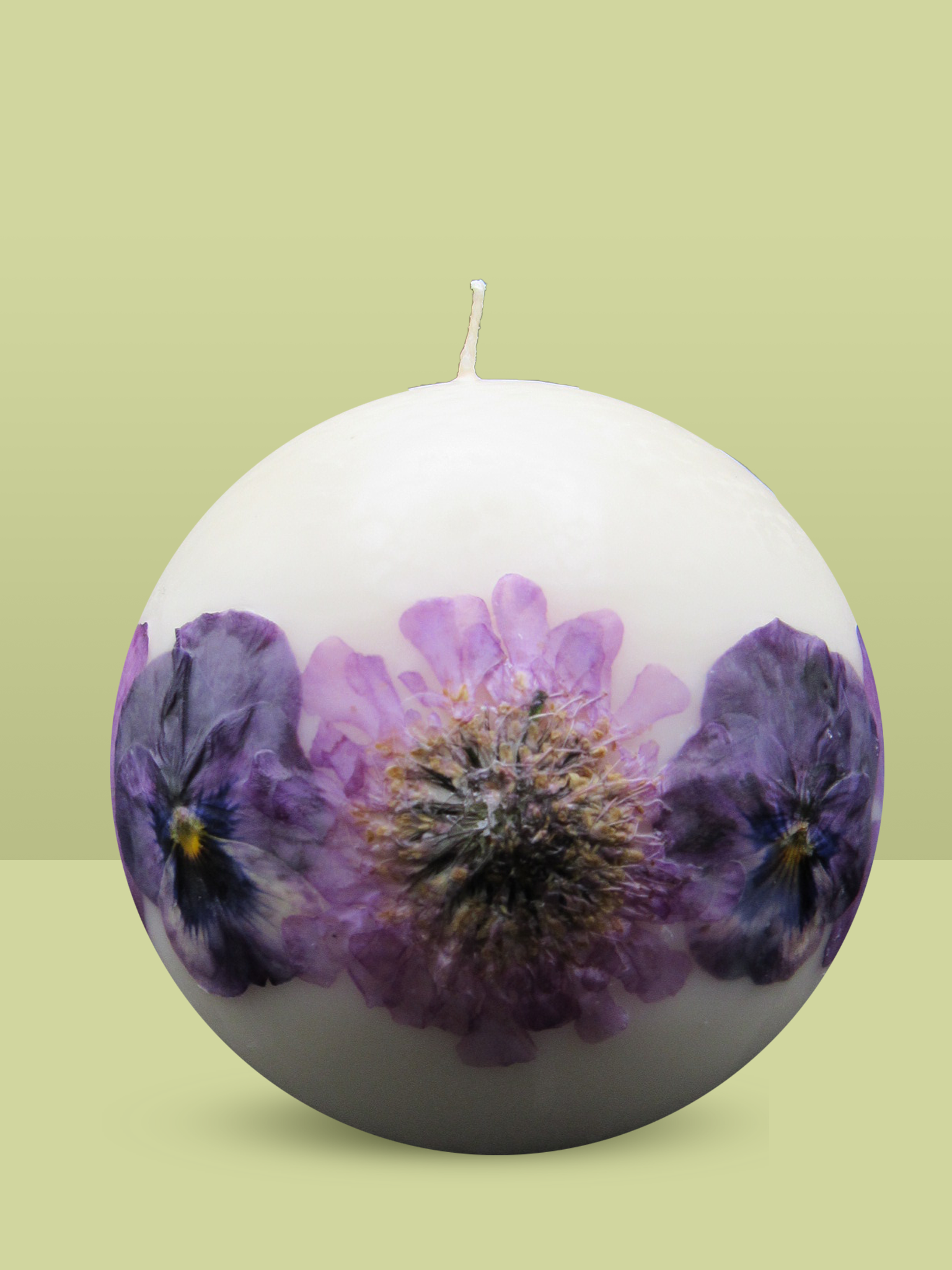Medium Sphere Flower Candle