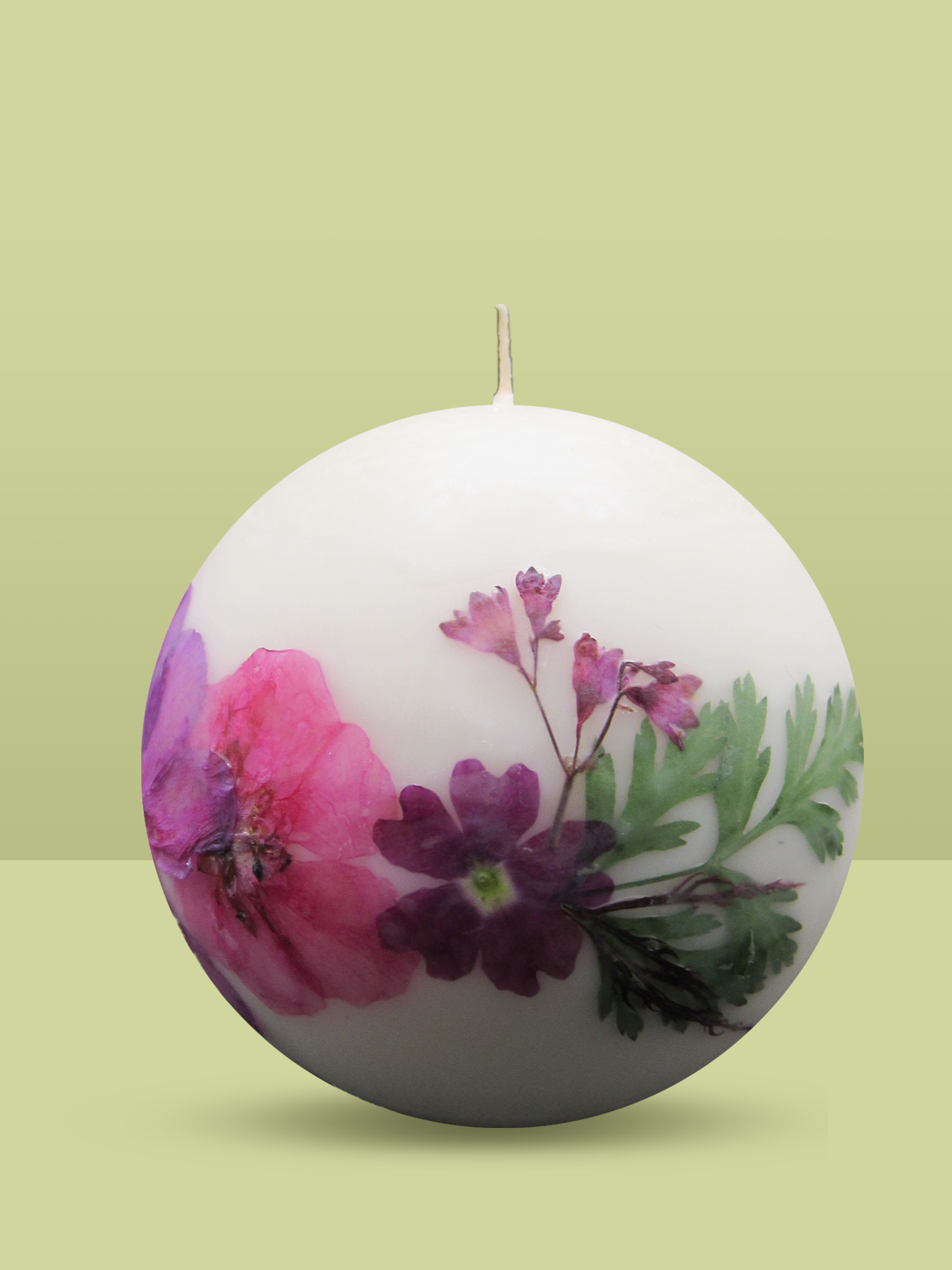 Small Sphere Flower Candle
