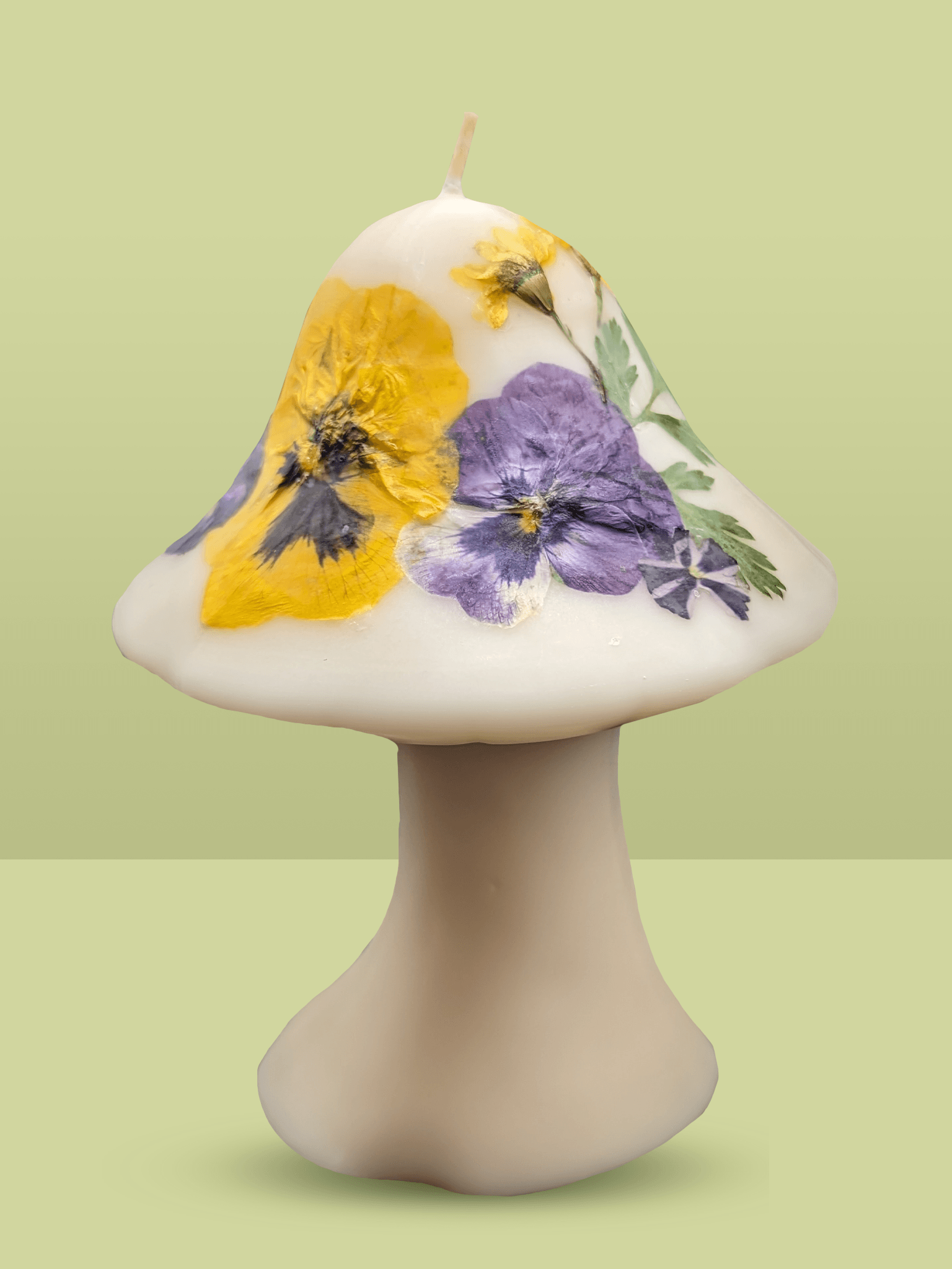 Large Mushroom Flower Candle
