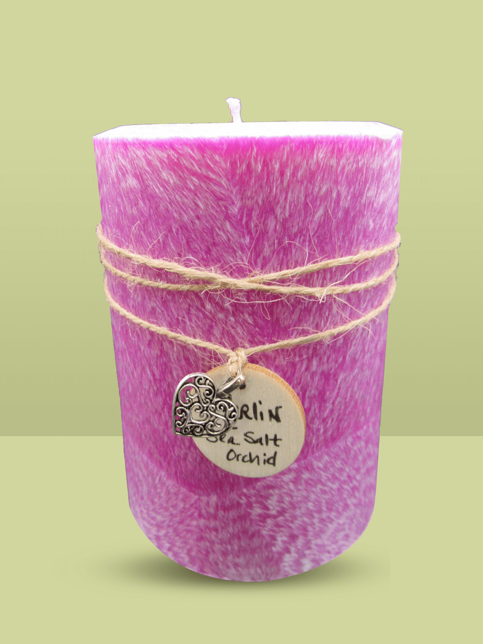 Medium Pillar Flower Candle – Guinevere's Candles