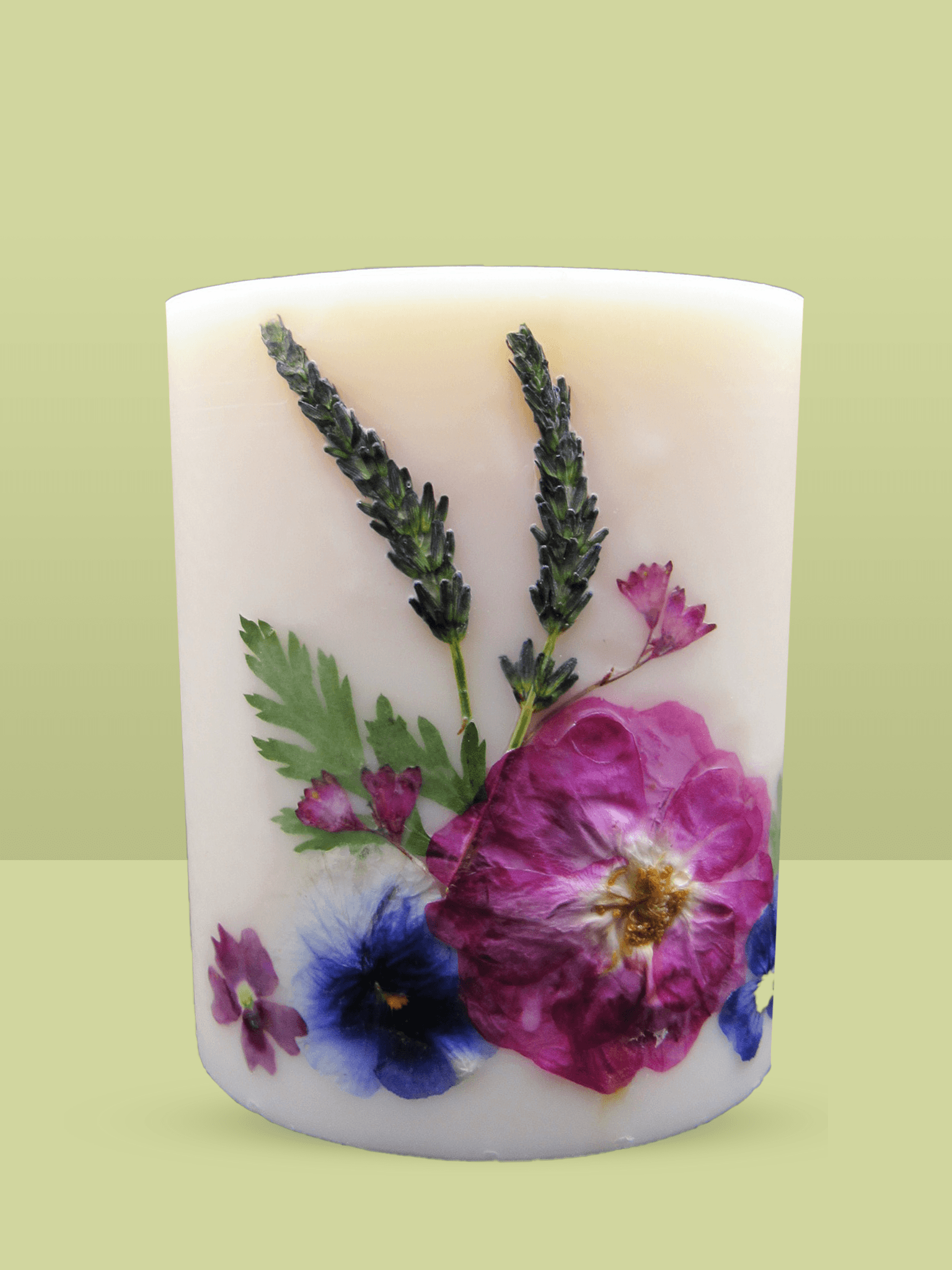 Medium Pillar Flower Candle – Guinevere's Candles